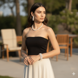 Pearl Drop Jewellery Set for Women | Necklace & Earrings